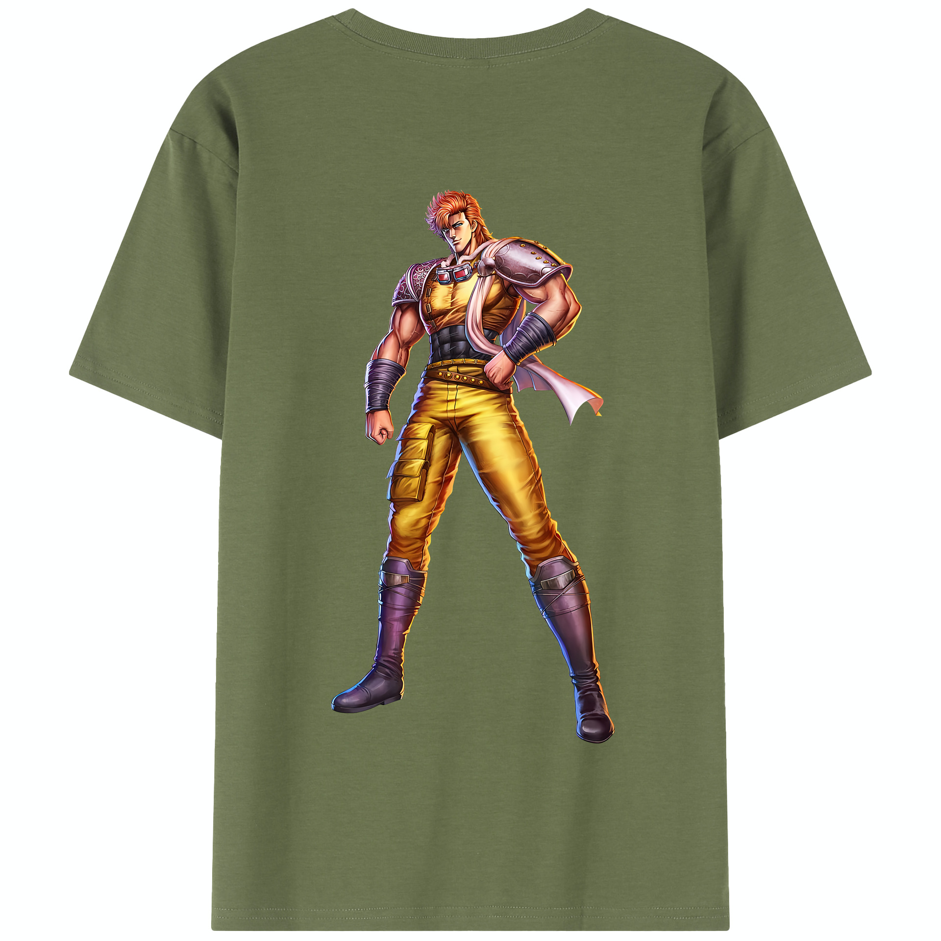 （画像用） 北斗の拳 Fist of the North Star 綿100％半袖Tシャツ（背面プリント）